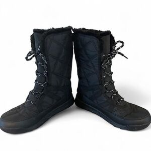 Sorel Whitney II Black Faux Fur Lined Boots